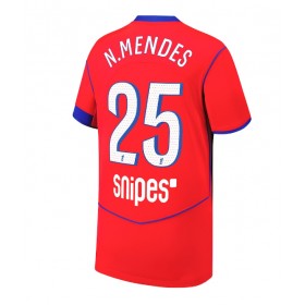 Paris Saint-Germain Nuno Mendes #25 Tredje skjorte 2025-26 Kortermet
